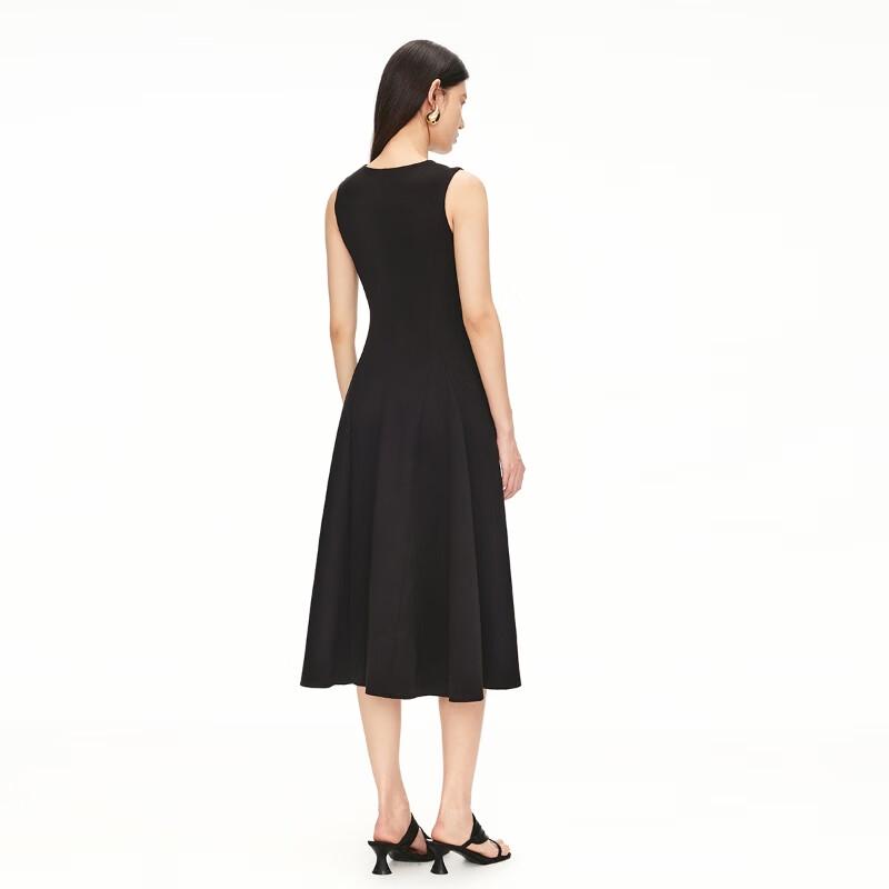 VEROMODA V-Neck High-Waist Gathered Little Black Dress