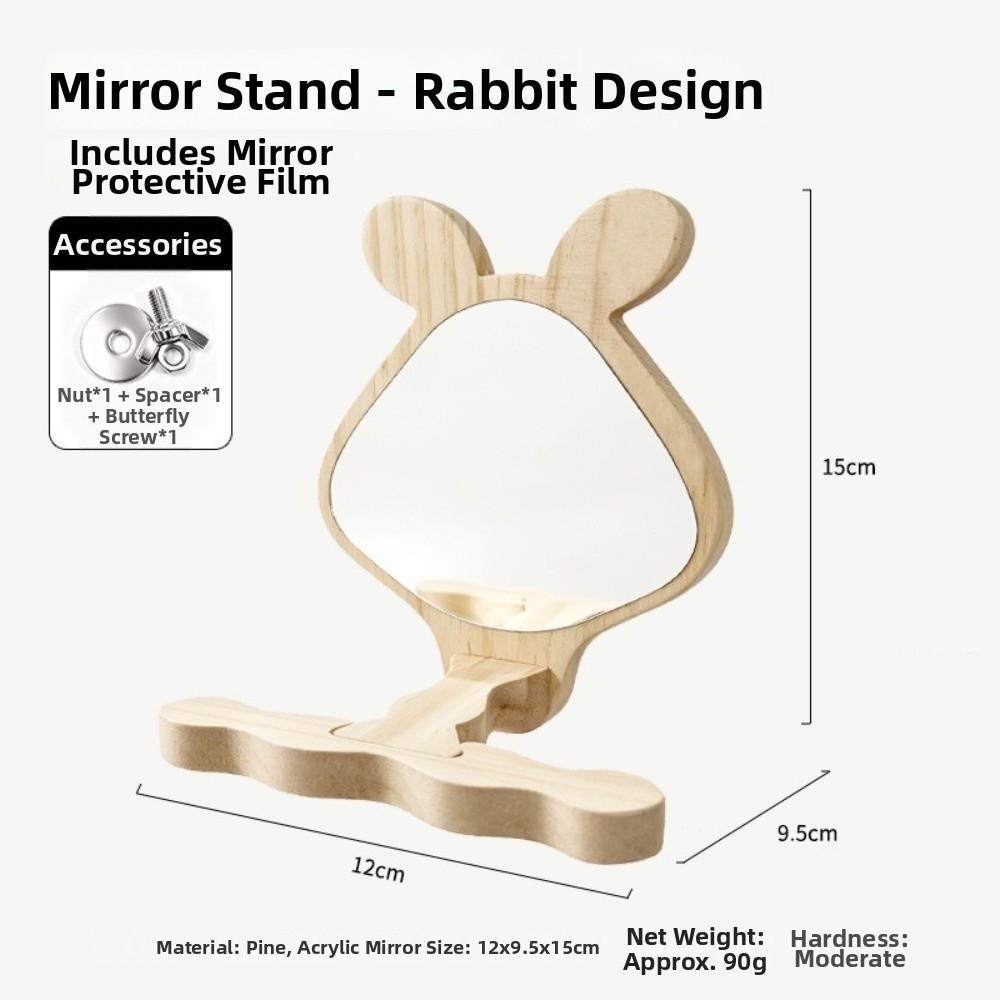 Wooden Parrots Mirror Toy Rod Shape Parrots Platform New Parrot Standing Perch Cage Accessories