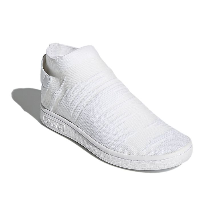 Adidas  Stan Smith Sock Primeknit Triple White Women Sneakers Footwear-White CQ2902