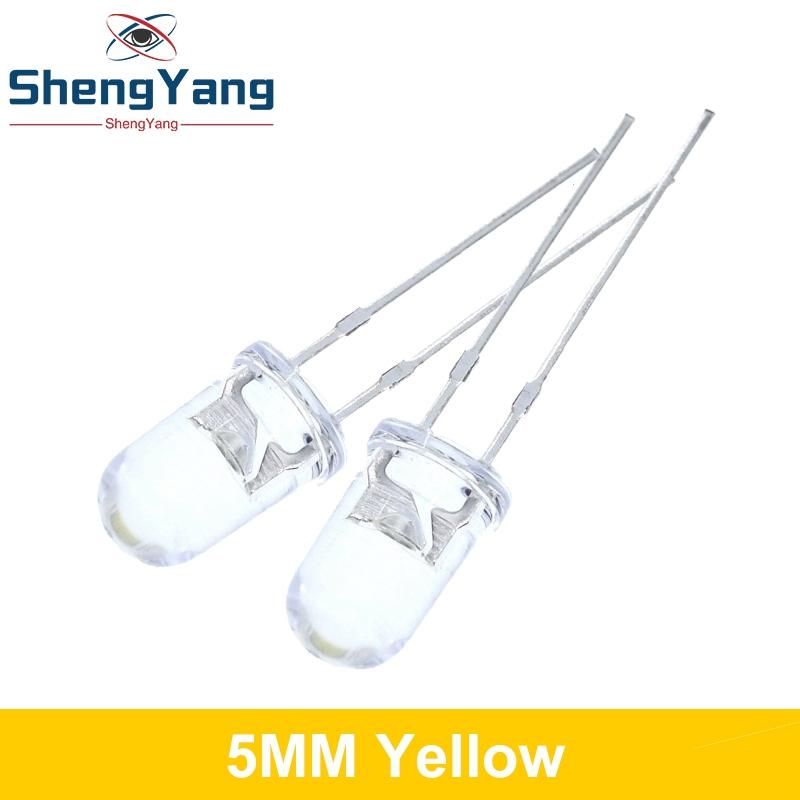 10/20/100 Stück LED Transparent Rund 3MM 5MM Super Hell Wasser Klar Grün Rot Weiß Gelb Blau Licht LED Glühbirnen Leuchtdiode