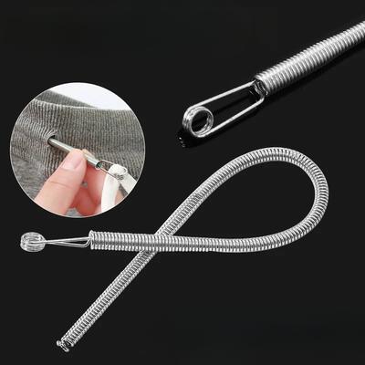 Ohýbatelný pružinový navlékač šňůrek, flexibilní klip na kalhoty, elastickou gumu a šňůrky do mikin, DIY šicí příslušenství