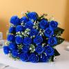 24 Heads Real Happy Flower 7 Colors Photography Photo Gift Valentine's Day Flowers Mini Natural Simulated Rose Home Decorative