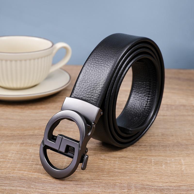 

Новый ремень с буквенной пряжкой 4 см, ремень из ПУ кожи для мужского повседневного универсального ремня с автоматической пряжкой 120cm