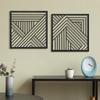 Functional Gold Metal Wall Art: Mid Century Decor for Home Enhancement.Mid Century Geometric for Modern Home.