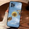 Bitcoin Retro Logo Phone Case For IPhone 17 16 15 14 13 12 11 Pro Max Plus Mini Silicone Black Cover