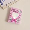 Small Card Storage Album Pendant Love Hollow Mini Photo Album Mini Album Photocard Holder Decorative PVC Cartoon Collect Book