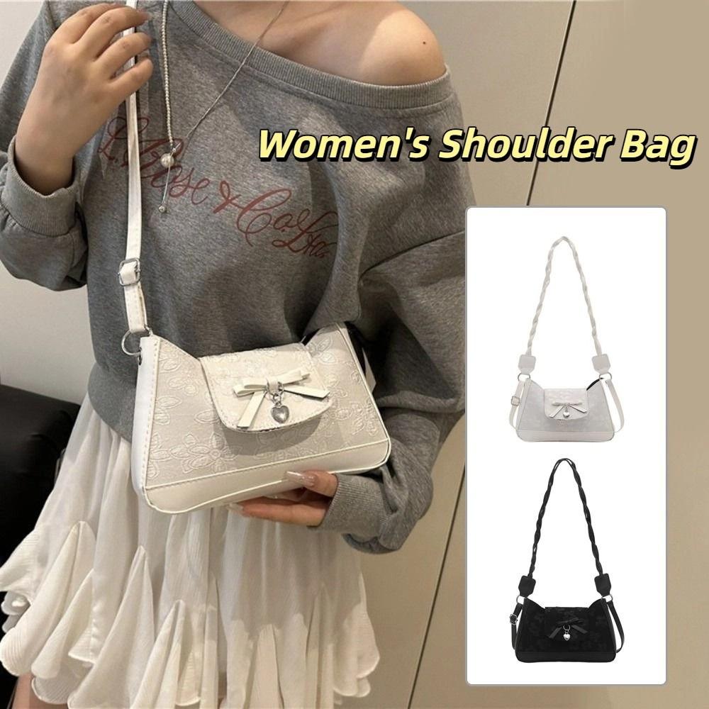Luxury Bow Shoulder Bag Korean Women's Handbags Fashion Bow Crossbody Bag  Purses