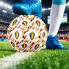 Belgien Fußball Aufdruck Größe 5 Fußball Ball Verschleißfest Standard Erwachsenen Trainingsfußball Fan Geschenk für Indoor Outdoor Spiel Sport