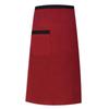 1pcs Chef's Apron Half-length Neck-hanging El Cooking Restaurant Restaurant Coffee Bar Waiter Work Apron Unisex Striped Apron