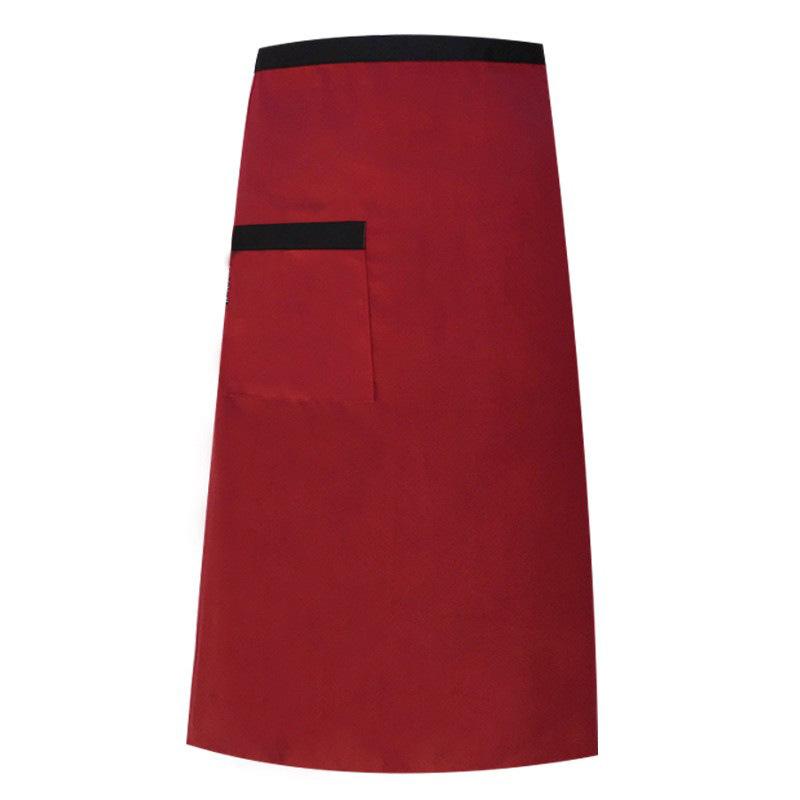 1pcs Chef's Apron Half-length Neck-hanging El Cooking Restaurant Restaurant Coffee Bar Waiter Work Apron Unisex Striped Apron