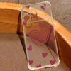 Colorful Heart Pattern Phone Case For iPhone 17e 17 16 15 Pro Max 14 13 Pro 16 Shockproof Clear Soft Card Slot Pocket Back Cover