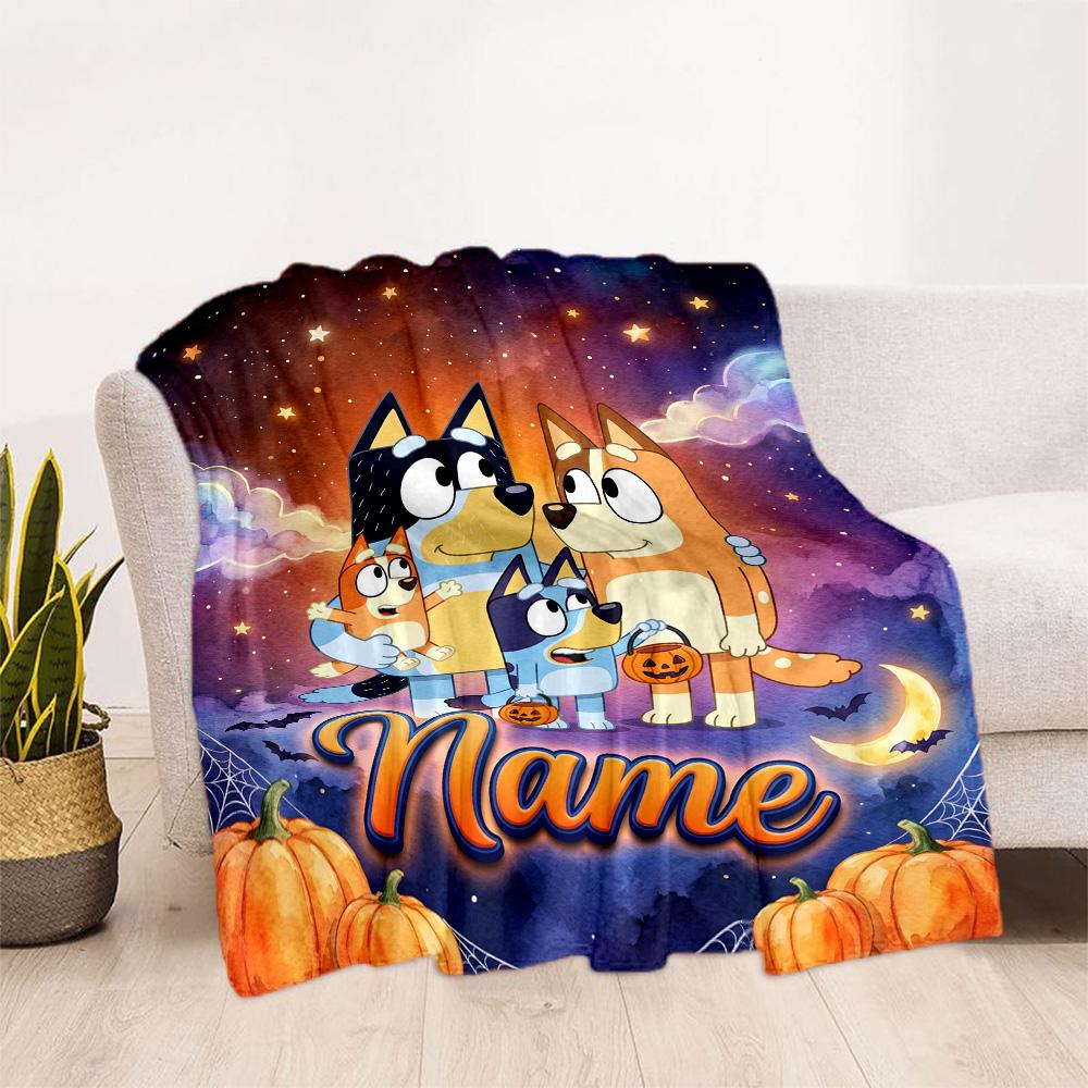 Christmas Pals Celebration Personalized Name Blanket Throw Personalized Blanket Durable Comfort Versatile for Bed Office Chair Bedding Couch
