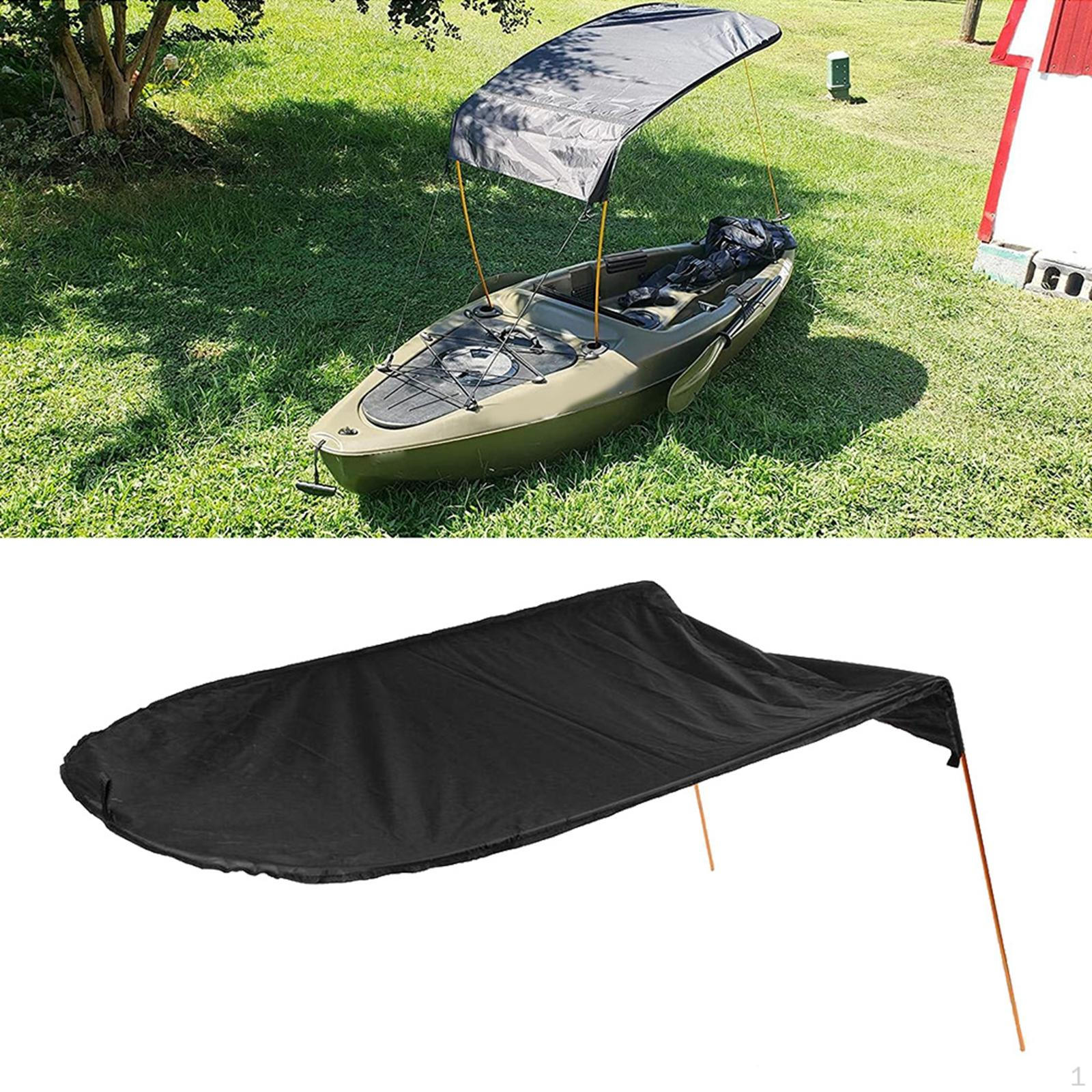 

Kayak Boat Sunshade Awning Sun Shade Cover Black