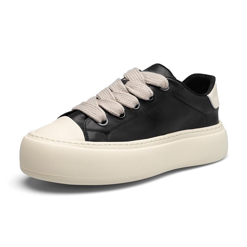 2025 Direct Supply Bread Shoes Men's Fashion Spring New Casual Board Shoes Versatile Korean Version Platform Sports Casual Shoes Batch