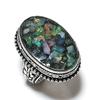Natürlicher Äthiopischer Opal Edelstein Handgefertigt 925 Sterling Silber Ring Größe 7 m2W55