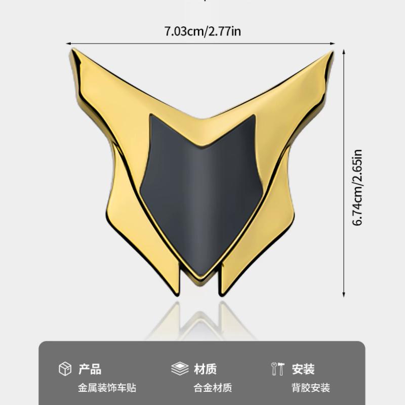 Hunting Metal 3D Stereo Motorcycle Electric Vehicle New 2025 Shield Label Body Tail Box Front Modified Car Sticker