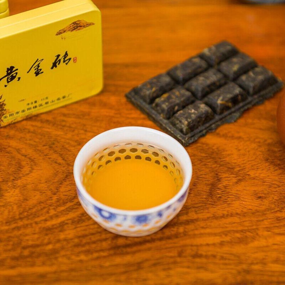 Jun Shan Huang Cha China Té Amarillo Mini Ladrillo de Oro Prensado Maojian 45g Caja