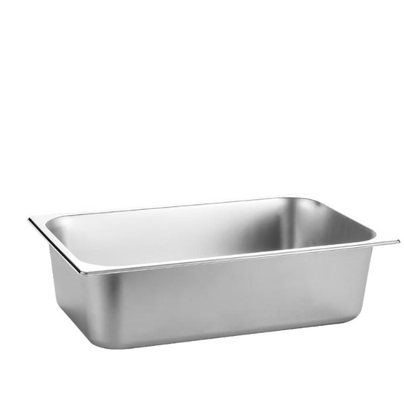 Yueyu 201 Stainless Steel Rectangular Food Pan 0.8mm Rolled Edge