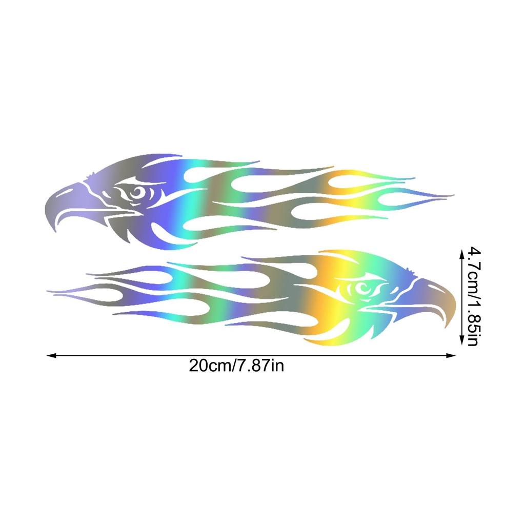 Naklejka na samochód z orłem, Naklejka z orłem na pojazd - 2 naklejki na samochód, Naklejki z orłem płomienistym,