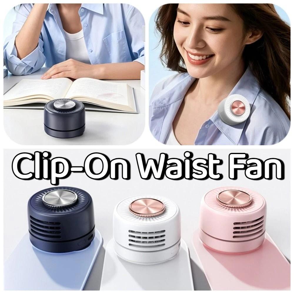 Bladeless Personal Cooling Clip Fan Rotatable Handheld Air Cooler Indoor Outdoor Use