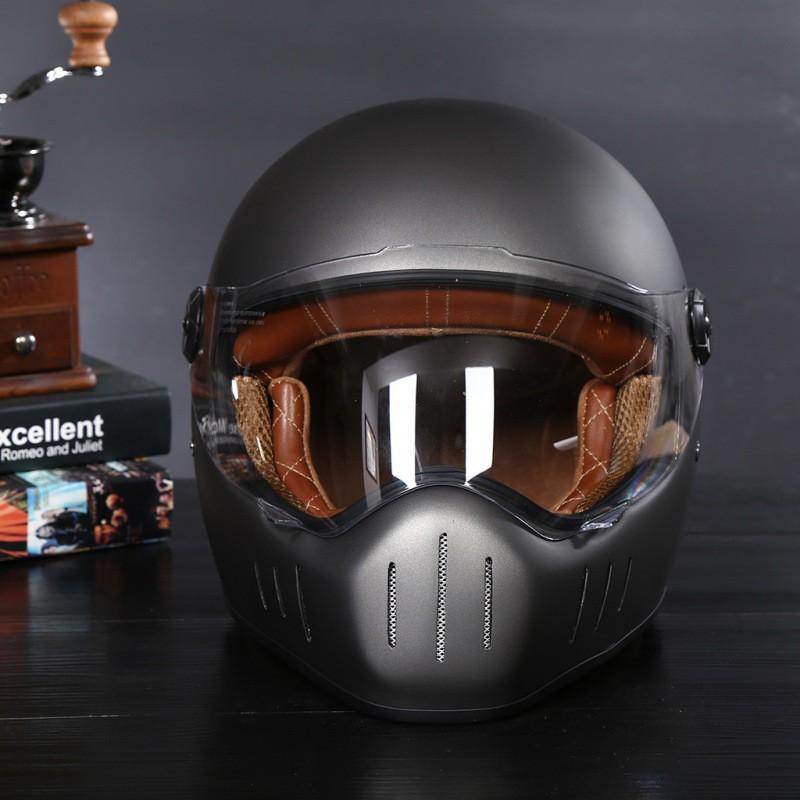 Retro Helmet Men's Full Harley Electric Bicycle Cruising Knight Riding Cover