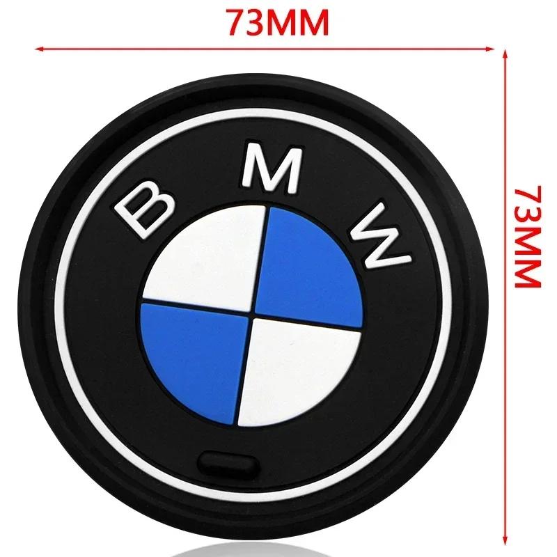 2025 Gorące GORĄCE 2 szt. Silikonowy Uchwyt na Kubek Wodę do Samochodu Mata Antypoślizgowa dla BMW X1 X3 X5 M3 M5 E36 E46 E39 E53 E