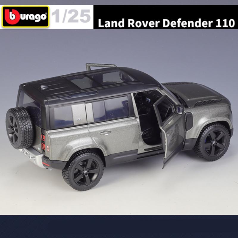 Bburago 1:24 Land Rover Defender 110 SUV Modèle de Voiture en Alliage Métal Moulé sous Pression Véhicules Tout-Terrain Modèle de Voiture Simulation Jouet pour Enfants Cadeau