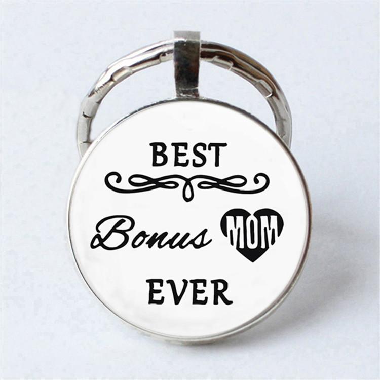 Keychain Accessories Pendant Floral Thanksgiving Text Good Friends Retro Personalized Keychain Gift Pendant