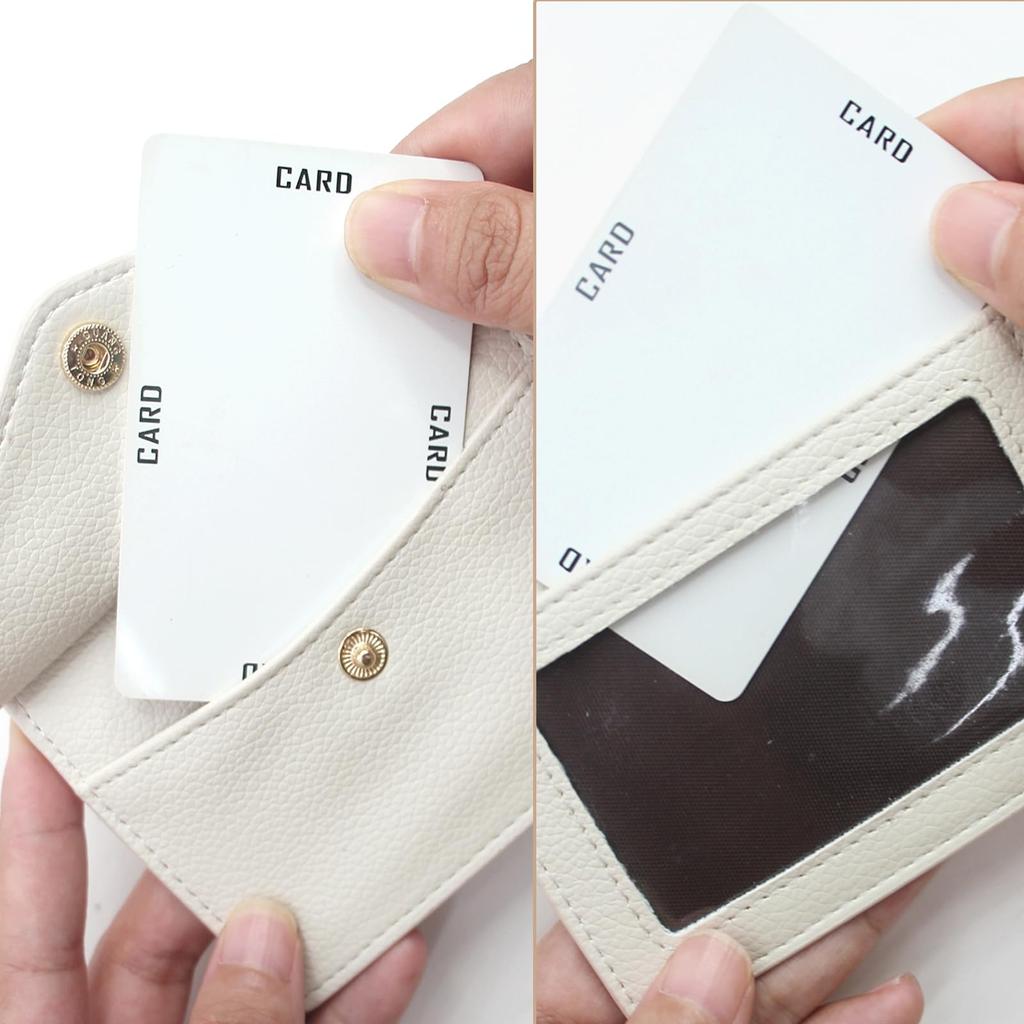 boshiho Name Tag Case, Neck Hanging, Stylish, Horizontal, Double-Sided, Reel, Pen Holder, Neck Strap Included, Genuine Leather, ID Card Holder