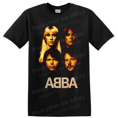 ABBA portreto marškinėliai Retro popmuzikos grupė Keturi nariai Grafinis marškinėlis Koncerto gerbėjui