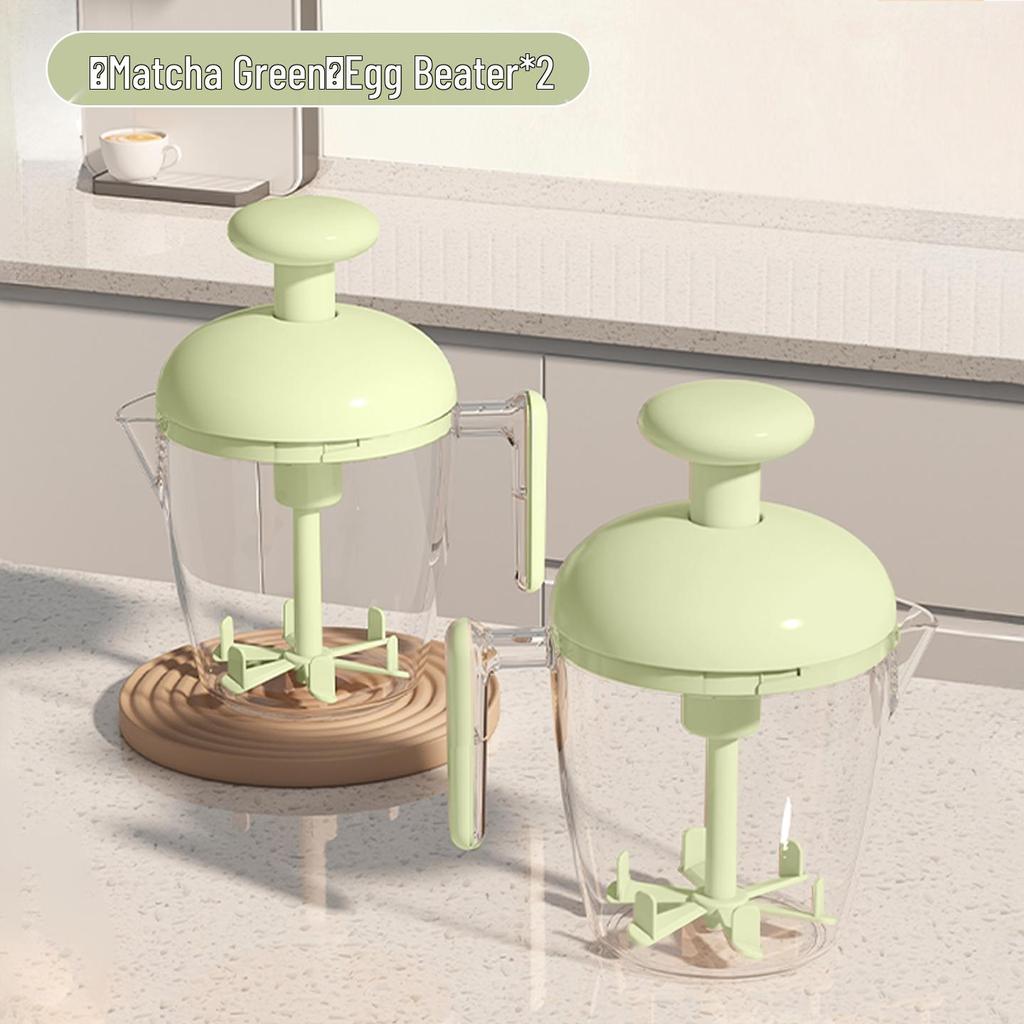 Multifunctional Press Egg Beater Cup: Large Capacity Frothing & Baking Blender