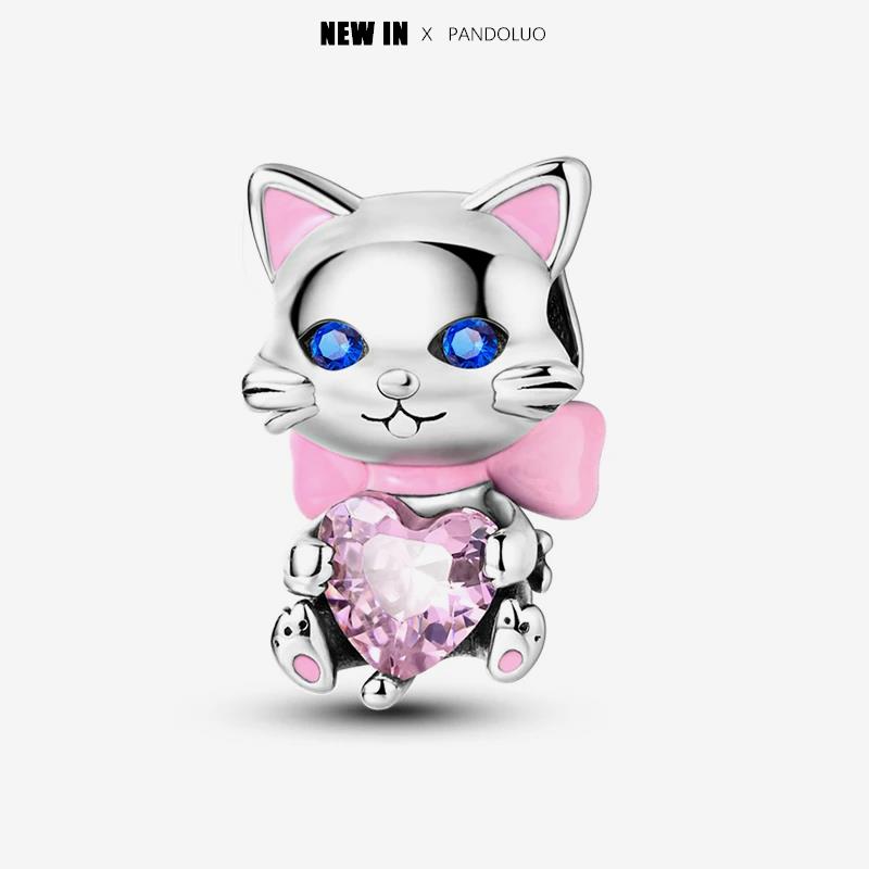 New In Copper Cute Pet Animal Shapes Charm Beads Fits Pandach Original Charms Bracelet For Women Pendant Bead Jewelry