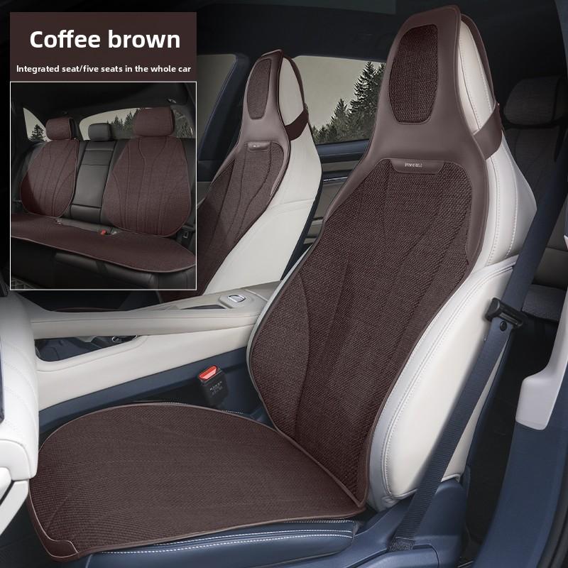 Coprisedile Auto Universale Quattro Stagioni Lino Traspirante Antiscivolo Coperture per Sedili Auto Copertura Protezione Sedili Auto Coperture