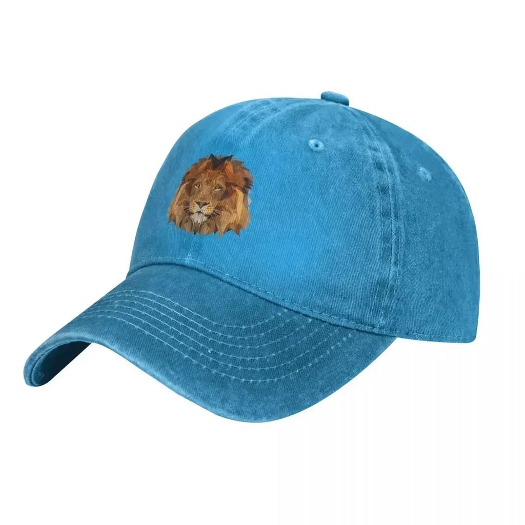 Lion Denim Baseball Cap King of the Jungle Male Print Trucker Hat Spring Retro Sports High Quality Adjustable Baseball Caps