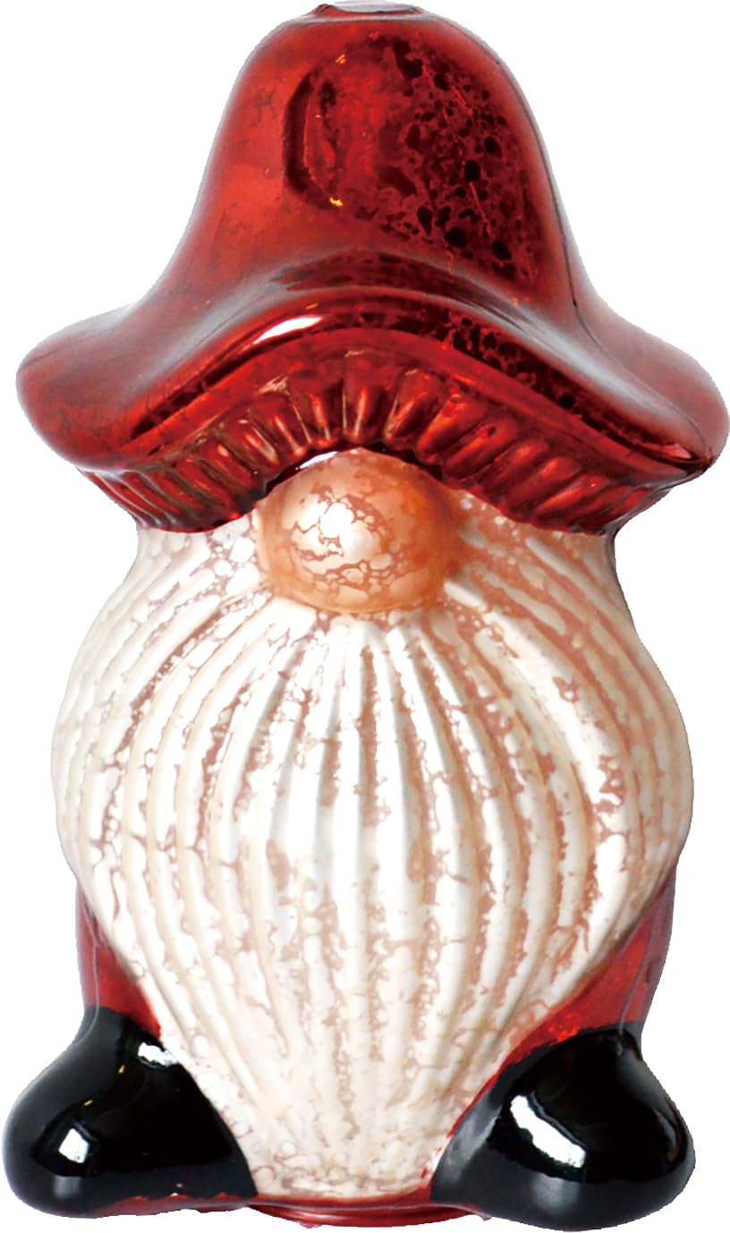 

Kijapan LED Christmas Shining Holiday Tomte Chubby RD 169840 Decorations, Battery-Operated, Glass, Lights,