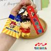 Eyes Wave Squint Hand Crayon Shinchan Resin Keyring With Cartoon Hanging Decor