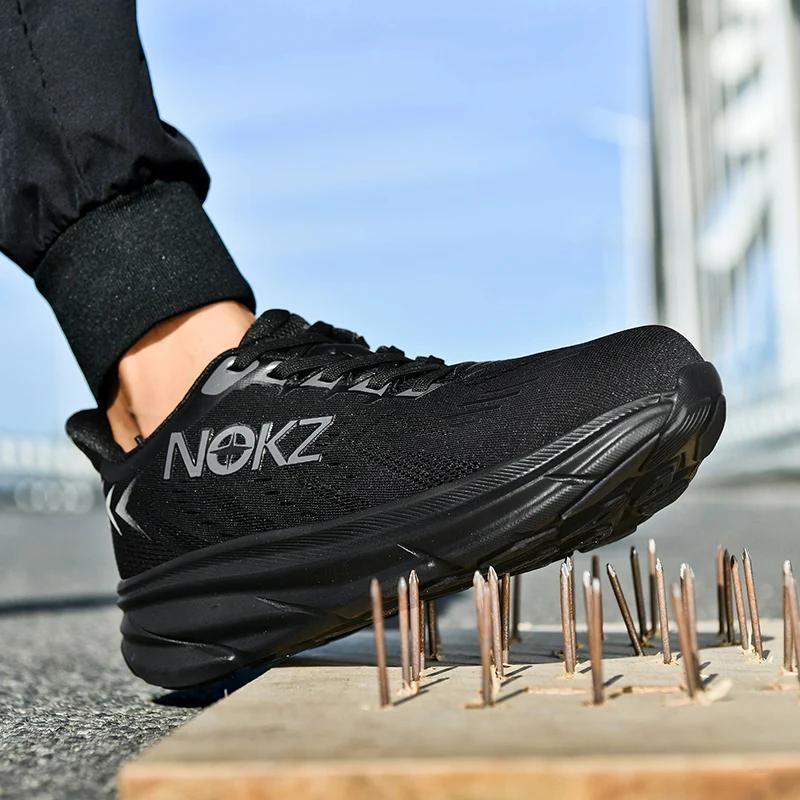 New Men Safety Shoes Work Shoes Steel Wear-resistant Anti-impact Steel Toe Sneakers Protective Breathable Sneakers Construction