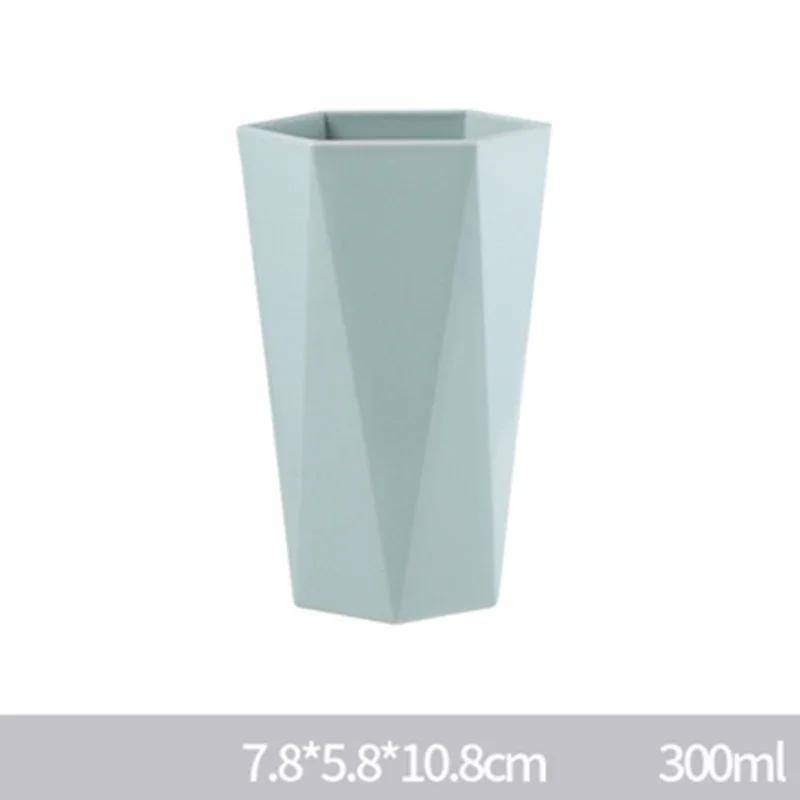 300ML Bathroom Toothbrush Cup Wash Brush Cup Mouthwash Cup Toothbrush Glass Couple Mugs Nordic Travel Set Bathroom Accessories