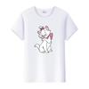 Cute Disney Marie Cat Cartoon Women Tees Summer Tops Aesthetic White Short Sleeve Girl T-Shirts Plus Size Clothing Mens Blouses