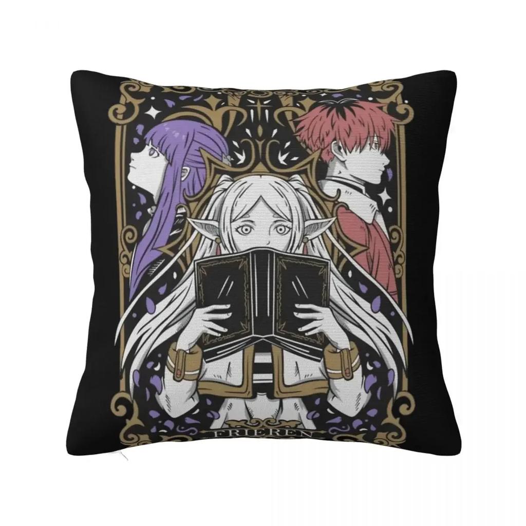 Sousou No Frieren Himmel Eisen Throw Pillow Cover Polyester Cushions for Sofa Novelty Cushion Covers