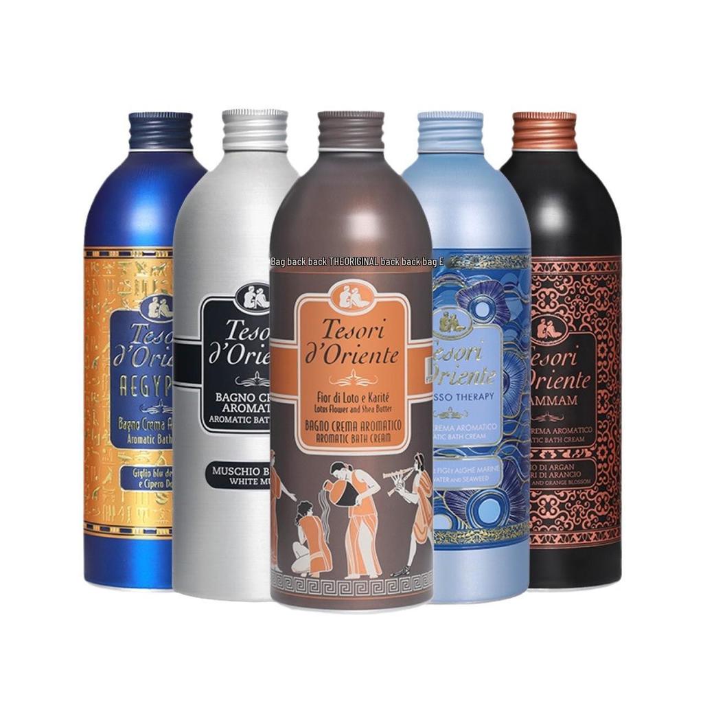 Tesori d'Oriente Lotus Scent Shower Gel - 500ml with Pump, Long-Lasting Fragrance Women's Body Wash.