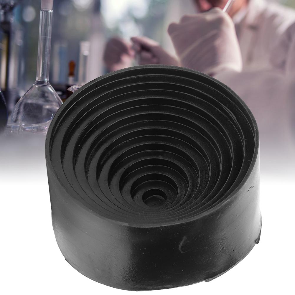 

Диаметр 90 мм 3,54 дюйма Подставка для лабораторной колбы Черная резиновая круглая опорная база для колбы
