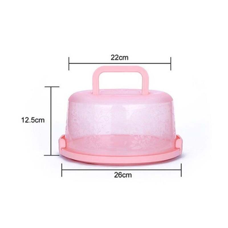 

Бытовая портативная коробка для торта, полупрозрачная коробка для десерта, холодильник, коробка для приема свежести, коробки для хранения фруктов, овощей, коробка для выпечки, многоразовая розовый