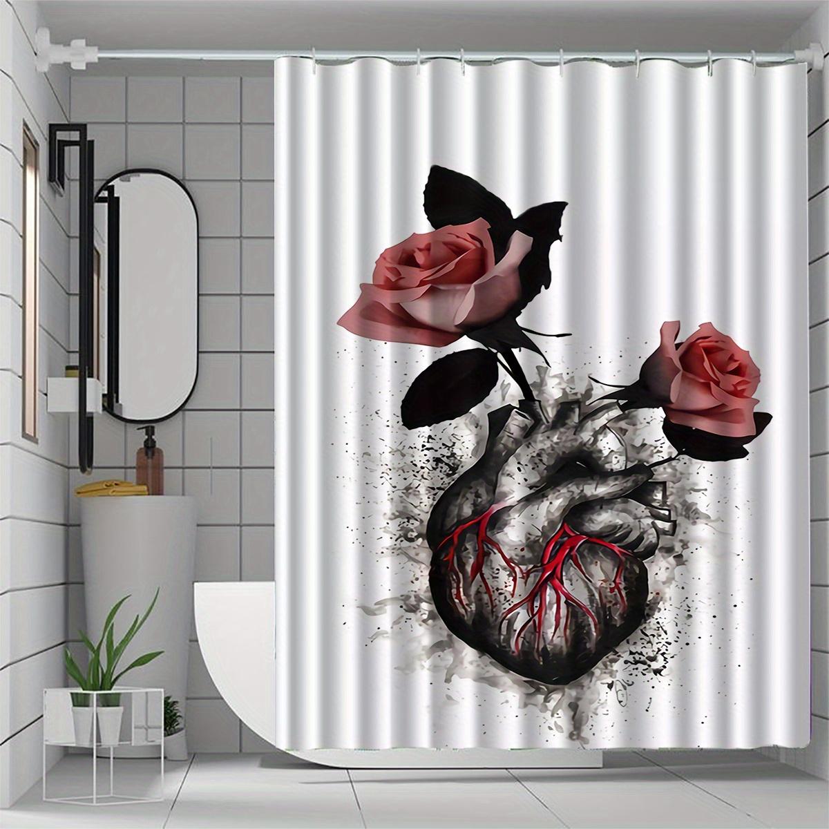 

Шторка для душа «Сердце и Розы»: Впустите смелый дизайн, мягкую ткань и романтическую атмосферу в вашу уникальную ванную комнату W90XH180cm