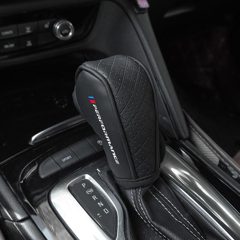 PU Car Shift Handle Cover+Auto Non-slip Hand Brake Cover For BMW M M3 Performance F20 F40 F22 F30 E90 F32 F06 F07 F46 E60 M5