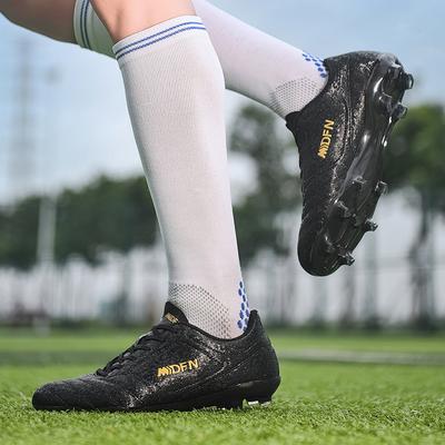 TF/FG Adult Kids Soccer Cleats Training Shoes Men Youth Non-Slip Society Football Shoes Unisex Athletic Sports Cleats Sneakers