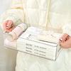 Caja de almacenamiento de acrílico, caja de plástico transparente para cosméticos de escritorio, caja para mascarillas faciales, caja para la piel, caja de almacenamiento para refrigerador
