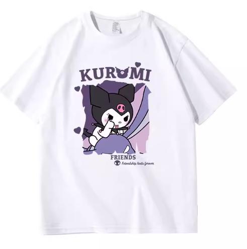 2026 Kuromi Women S T Shirt Casual Shortsleeve Roundneck Hotselling Top Versatile T Shirt Clothing