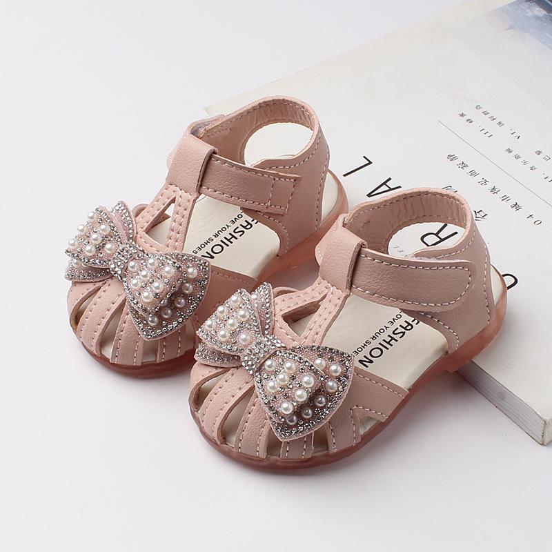 Infant Girls' Non-Slip Soft Sole Sandals for Ages 0-2 - Summer Fashion Princess Shoes