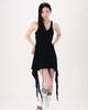 Nogtabeu Layered Sleeveless Mini Dress Black